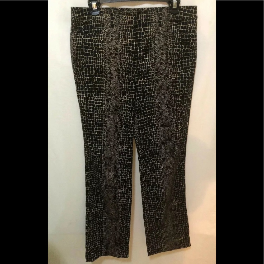 Carlisle Crockodile Print Pants Sz 8